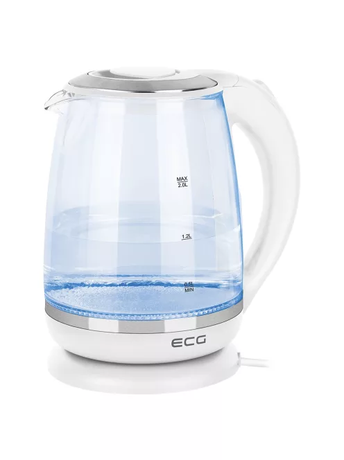 Кана за вода ECG RK 2020 White Glass, 1850-2200 W, 2.0L, Бял - Код G5413