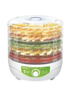   Уред за сушене на плодове SENCOR SFD 790WH, 250W, 5 поставки за сушене, Бял - Код G5478