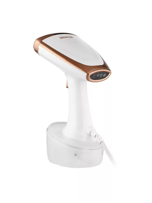 Уред за вертикално гладене с пара SENCOR SSI 0860GD, 1600W, Функция Drip-Stop, Бял/Златист - Код G5504