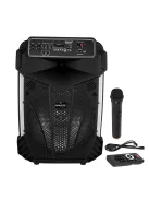 Активна тонколона Rancore RS151X, 16W, 65dB, USB кабел, дистанционно управление, безжичен микрофон, Черен - Код G8737