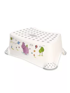   Стъпало за баня LORELLI HIPPO WHITE-GREY, Бял/Сив - Код L11524