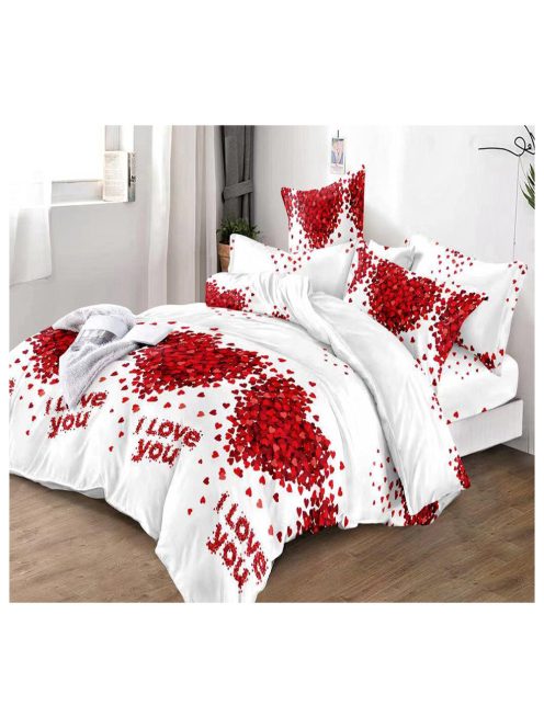 Komplet posteljnine z obojestranskim dizajnom in elastiko znamke EmonaMall, iz 6 delov - Model S13883