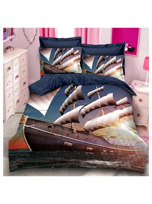 Komplet posteljnine z obojestranskim dizajnom znamke EmonaMall, iz 6 delov - Model S13925