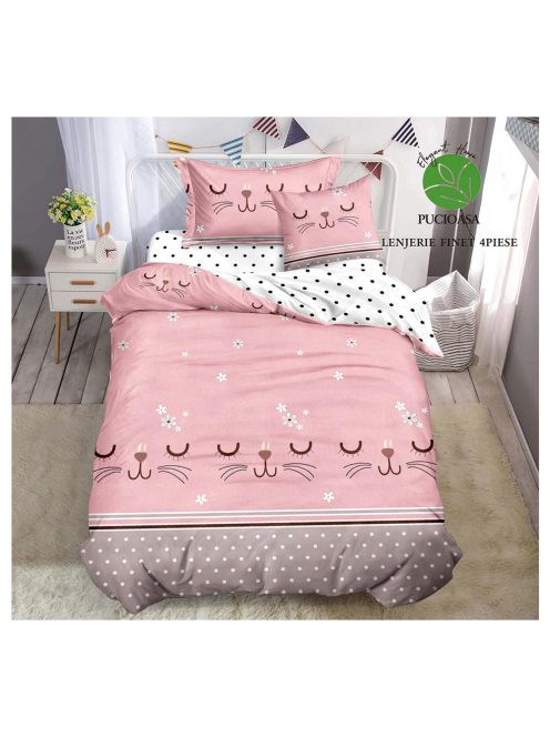 Komplet posteljnine z obojestranskim dizajnom („ena oseba in pol“) znamke EmonaMall, iz 4 delov - Model S13953