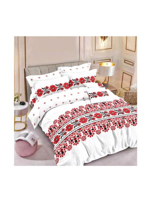 Komplet posteljnine z obojestranskim dizajnom in elastiko znamke EmonaMall, iz 6 delov - Model S15166