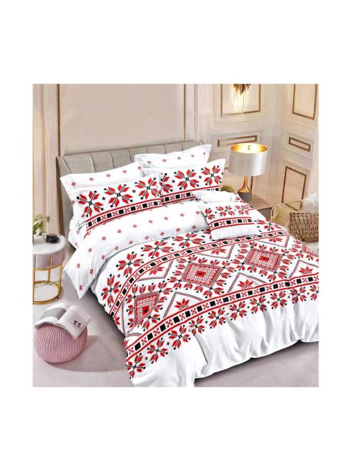 Komplet posteljnine z obojestranskim dizajnom in elastiko znamke EmonaMall, iz 6 delov - Model S15167