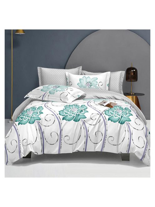 Komplet posteljnine z obojestranskim dizajnom in elastiko znamke EmonaMall, iz 4 delov - Model S15276