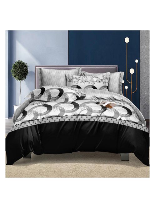 Komplet posteljnine z obojestranskim dizajnom in elastiko znamke EmonaMall, iz 4 delov - Model S15280