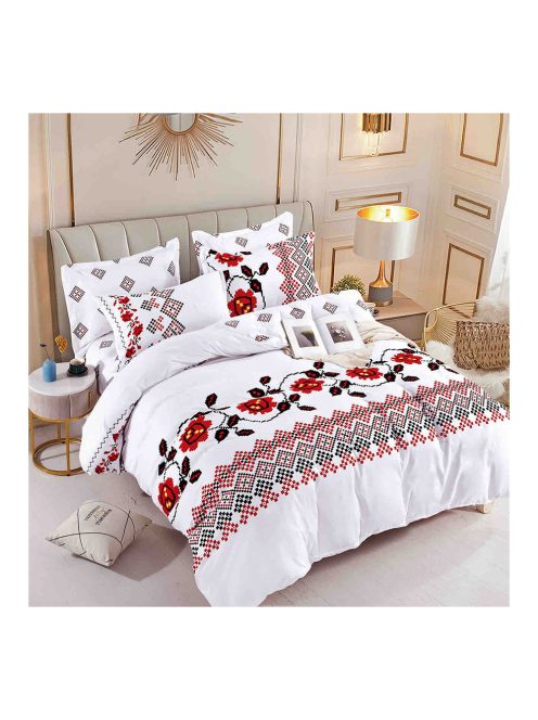 Komplet posteljnine z obojestranskim dizajnom („ena oseba in pol“) znamke EmonaMall, iz 4 delov - Model S15370