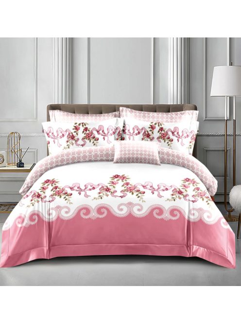 Komplet posteljnine z obojestranskim dizajnom in elastiko znamke EmonaMall, iz 4 delov - Model S15412