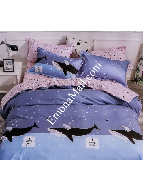 Komplet posteljnine z obojestranskim dizajnom znamke EmonaMall, iz 4 delov - Model S8992