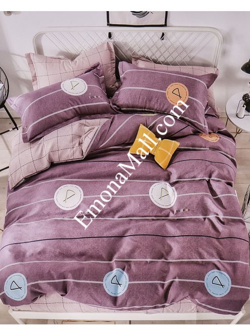 Komplet posteljnine z obojestranskim dizajnom („ena oseba in pol“) znamke EmonaMall, iz 4 delov - Model S9075